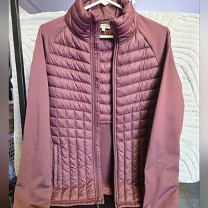 Womens Maroon Slim Quilted Jacket Size Small NWOT